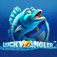 Lucky Angler: A Snowy Catch Image